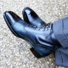 Two Tone High Ankle Rounded Cap Toe Genuine Leather Lace up Boots for Men’s