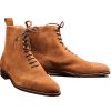 Tan Color Rounded Cap Toe Stylish Lace Up High Ankle Party Wear Men Boots