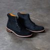 Handmade Men’s Ankle High Suede Black Color Lace Up Boot