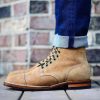 New Handmade Camel Suede Leather Lace up Ankle Boots for Men’s