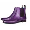 New Handmade Purple Leather Chelsea Boot, Men Fashion Boot