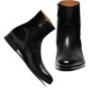 Men Side Zipper Leather Boot Ankle High Leather Boot Dress Black Leather Boots