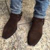 Productpagebanner 68hgdsihf New Handmade Men Brown Leather Ankle High Dress Boot