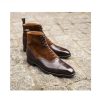 Handmade Men’s Suede Leather Brown Lace up Boots