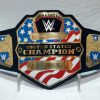 New WWE United States Champion Ship Wrestling Belt Black Leather Replica Thick Metal Plates Adult Size Belts