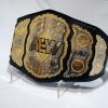 New AEW World Champion Ship Wrestling Belt Black Leather Replica Thick Metal Plates Adult Size Belts