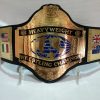 New WWF World Heavyweight Wrestling Champion Ship Belt Black Leather Replica Thick Metal Plates Adult Size Belts