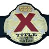 New NWA TNA X Title Championship Wrestling Leather Belt Metal Plated Replica Adult Size Belts