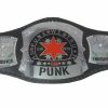 WWE CM PUNK Wrestling Championship Leather Belt Title Belt Thick Metal Plated Adult Size Replica Belts