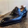 Handmade Mens Black Penny Moccasin Formal Stylish Loafer Wedding Shoes