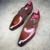 Brown Luxury Double Monk Strap Dress Shoes